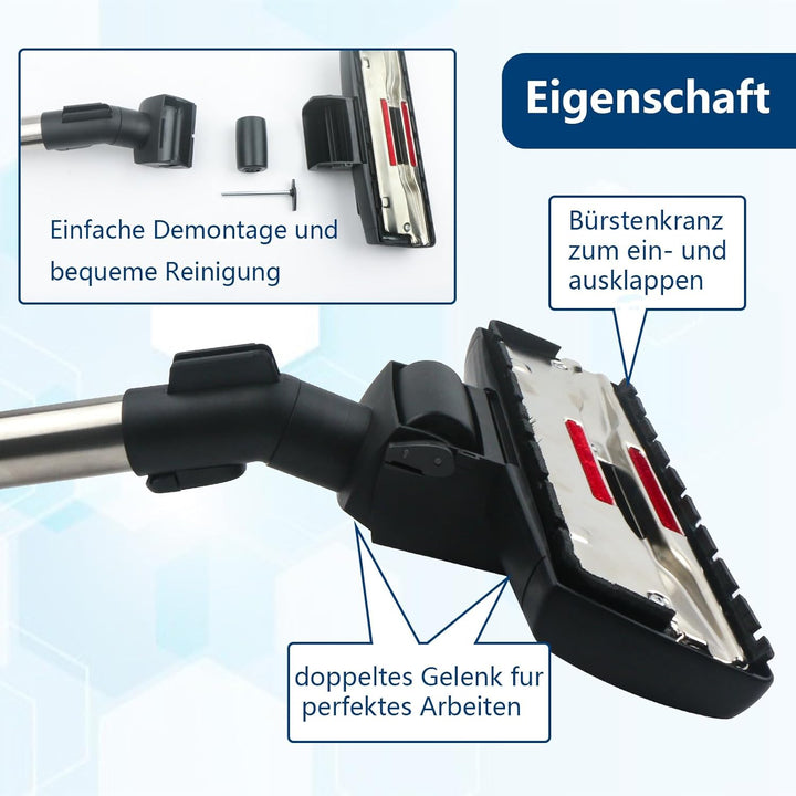 Staubsaugerdüse, Bodendüse Staubsaugerdüse für Miele S8,S6,S5,S4,S2, S1,C1,C2,C3,H1,Complete, Compac