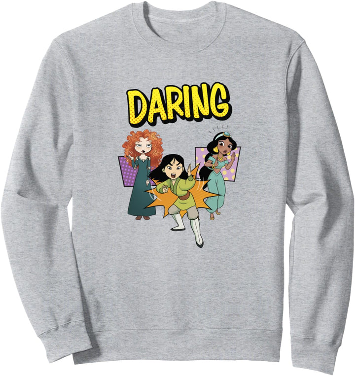 Disney Princess Merida Mulan Jasmine Daring Trio Sweatshirt