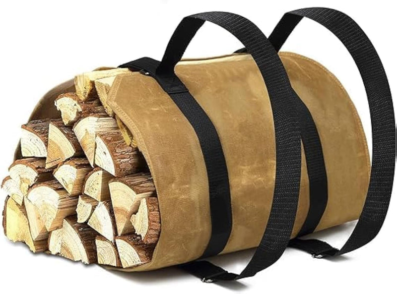 Feuerholz-Trage-Rucksack, CYUREAY wasserabweisende Feuerholz-Tasche, stabile Holzklotz-Tragetasche m