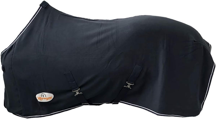 Marengos - Abschwitzdecke Economic mit abnehmbarem Kreuzgurt fürs Pferd ist atmungsaktiv Fleecedecke