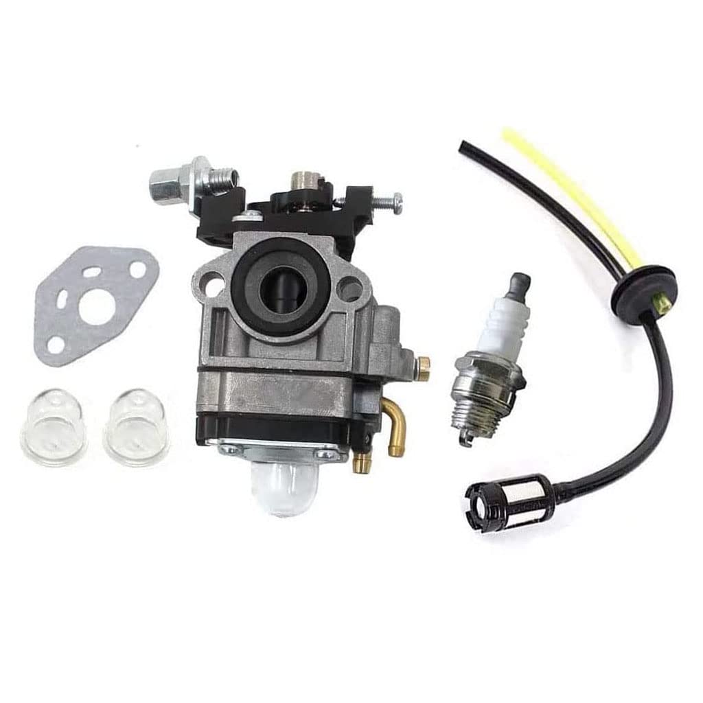 HURI Vergaser & Zündkerze & Benzinfilter kit passend für AL-KO Alko Motorsense Freischneider BC410 B