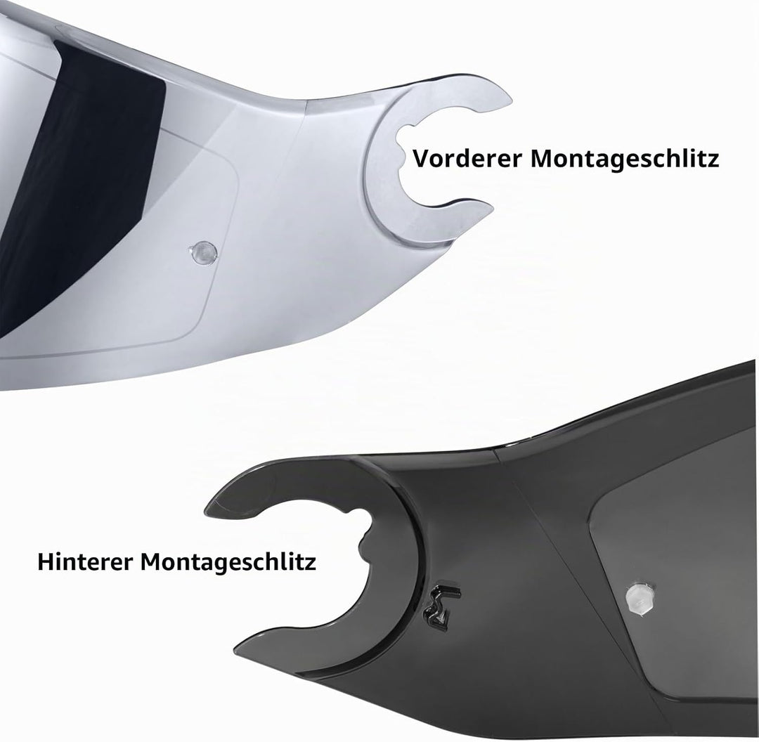 Helmvisier für Shark D Skwal D-Skwal 2 Spartan,Motorradhelm Visier,Motorrad Windschutz Helm Objektiv