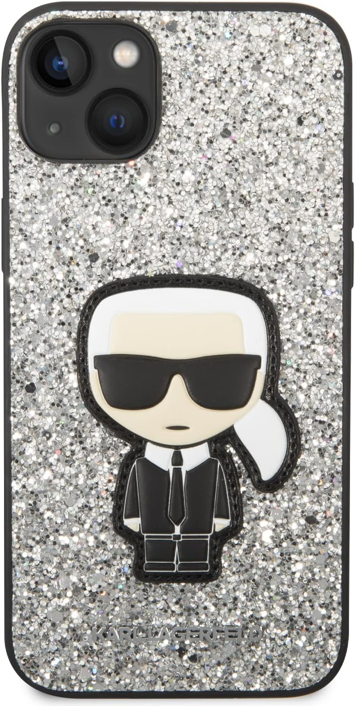 KARL LAGERFELD KLHCP14MGFKPG Hülle für iPhone 14 Plus 6,7" hardcase Silber/Silve