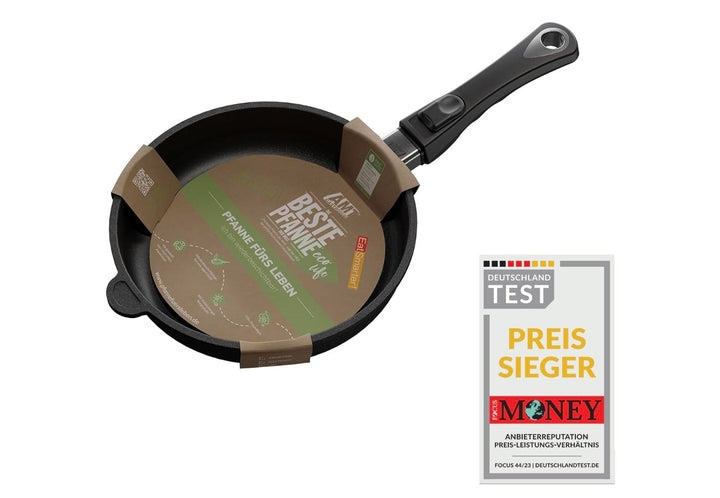 EatSmarter! Sonder-Edition "Die Pfanne fürs Leben" by AMT, Ø 24 cm, 5 cm hoch, abnehmbarer Stiel, na