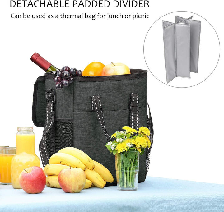 Kato Tirrinia Flaschentasche 6 Flaschen Wein Kühltasche Flasche Kühltaschen, Weintasche Kühltaschen
