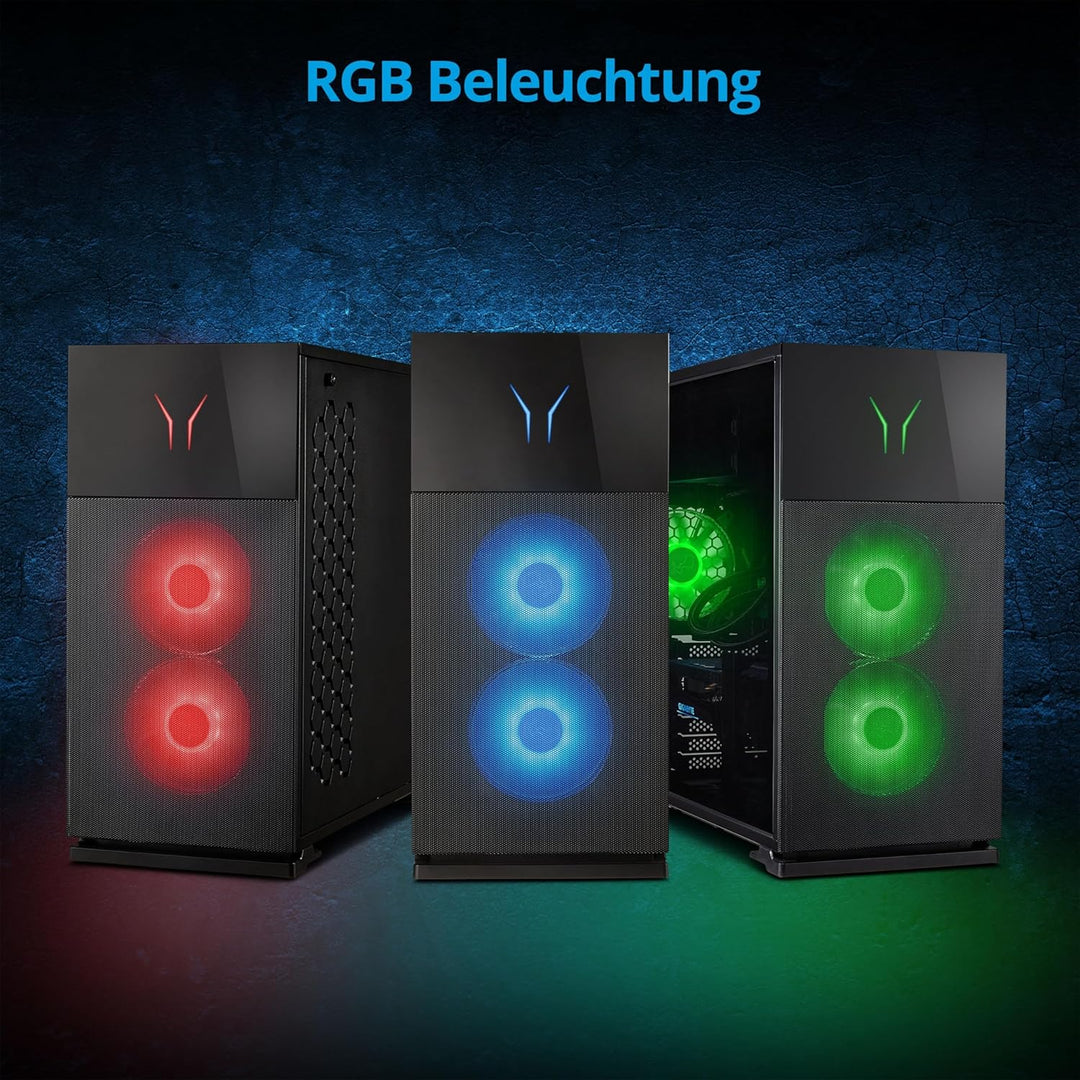 ERAZER Hunter X30 High-End Gaming Desktop PC (Intel Core i7-14700F, 32GB Kingston Fury Beast RGB DDR
