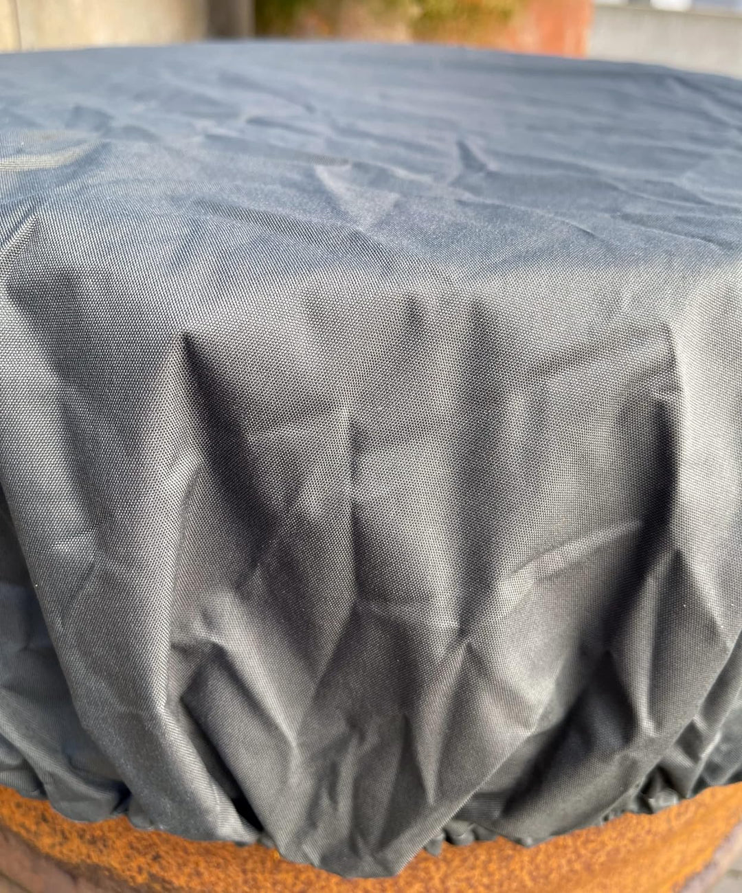 QUICK STAR 2 Stück Fasshaube 60cm aus Polyester PVC Schutzhülle Ölfass Regentonne Stahlfass Fassabde