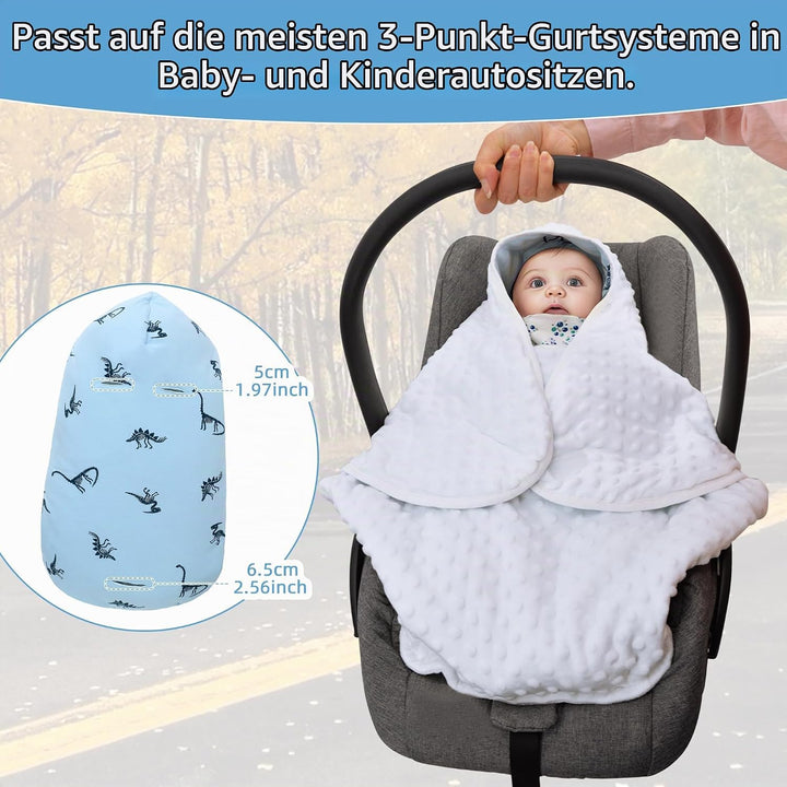 Einschlagdecke Babyschale für Winter Buggy Universal Fusssack Babydecke Baumwolle Baby Pucksack für
