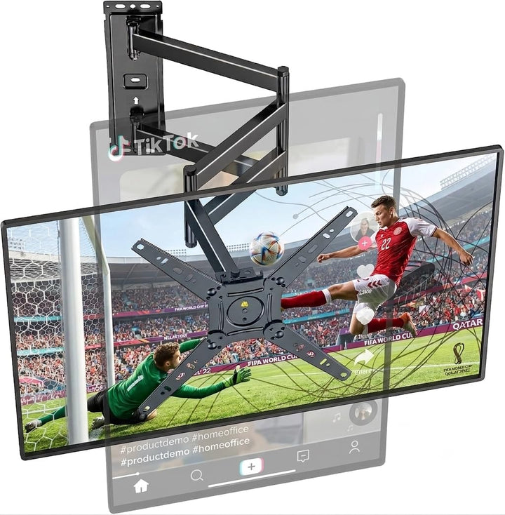 180° Drehung TV Wandhalterung mit 1035 mm Langem Arm, FORGING MOUNT Wandhalterung Gelenkarm Schwenkb