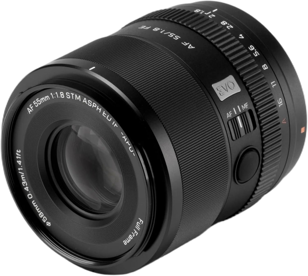 VILTROX APO 55mm F1.8 FE, AF 55mm f/1.8 EVO Objektiv für Sony E Mount, Vollformatobjektiv mit grosse