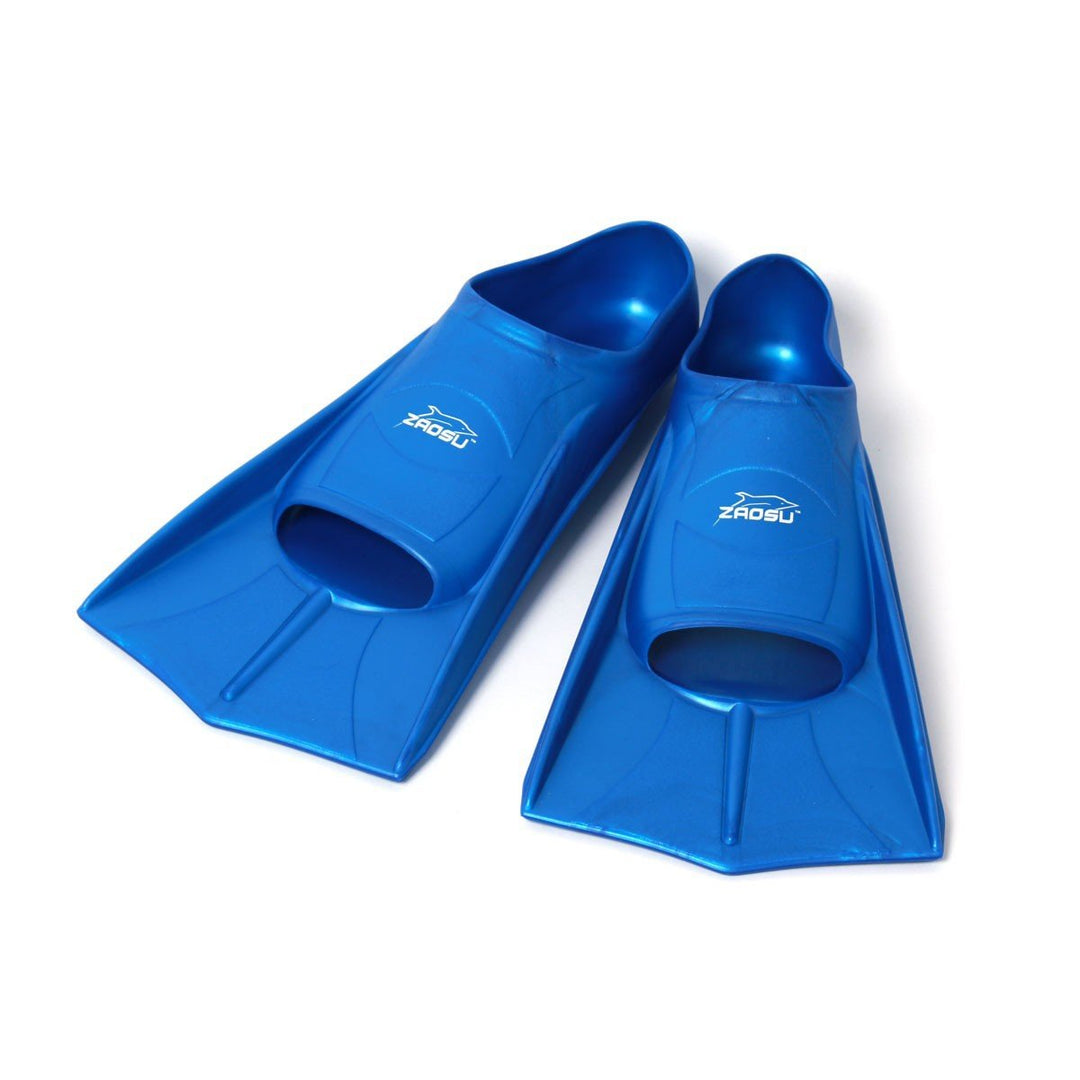 ZAOSU Unisex Training Fins | Kurzflossen für Erwachsene und Kinder fürs Training im Schwimmen blau 3
