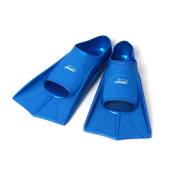 ZAOSU Unisex Training Fins | Kurzflossen für Erwachsene und Kinder fürs Training im Schwimmen blau 4
