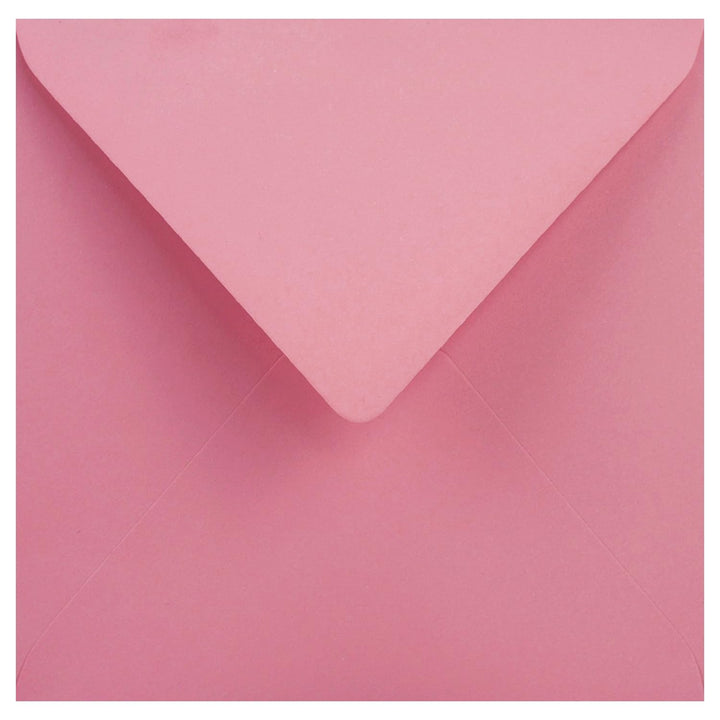 Netuno 100x Brief-Umschlag Rosa quadratisch 15,3 x 15,3 cm 110g Woodstock Rosa quadratische Briefkuv