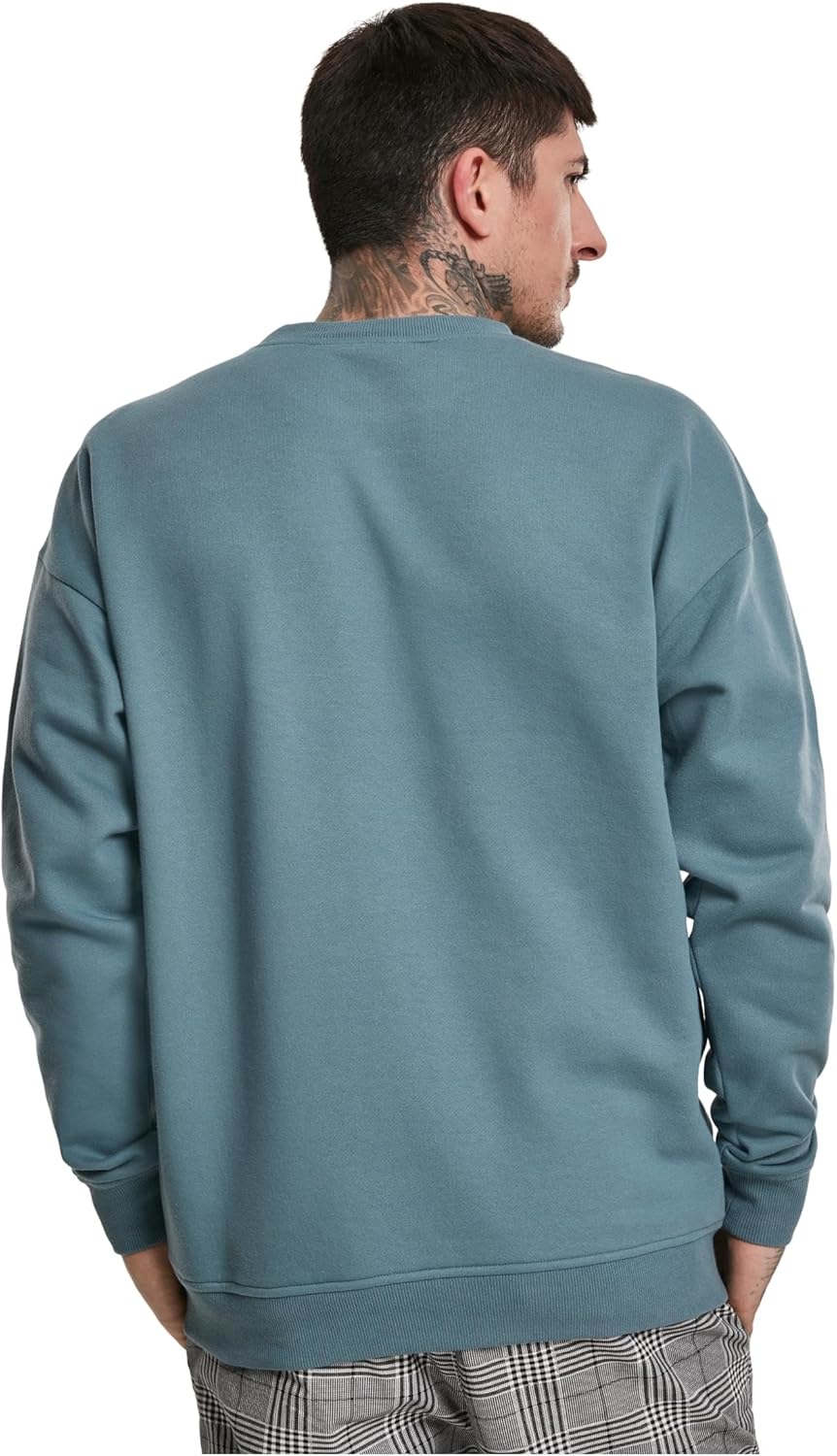 Urban Classics Basic Crewneck Männer Langarmshirt schwarz Basics, Streetwear XS Grosse Grössen Dusty