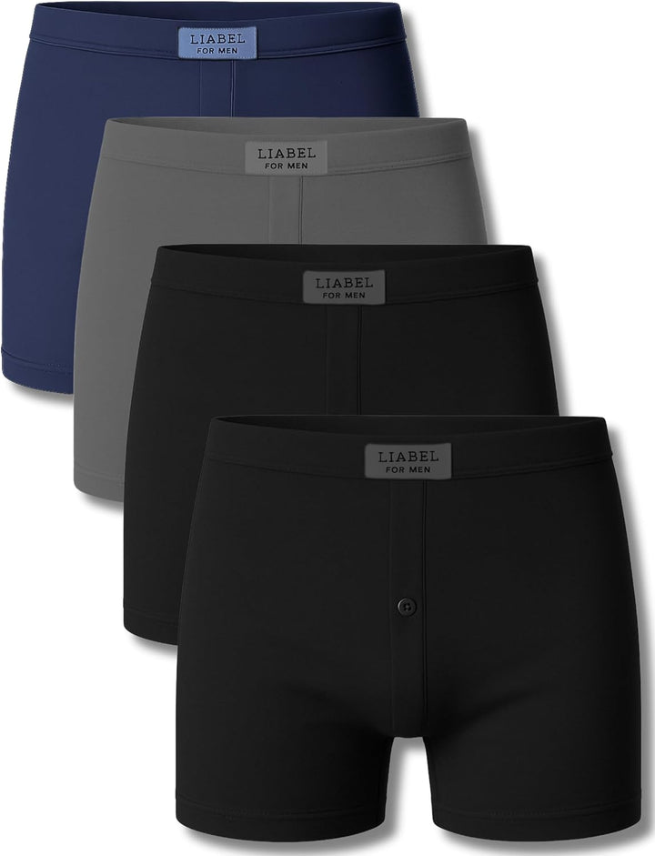 Liabel 6 Boxershorts für Herren, elastische Baumwolle, atmungsaktiv, Unterhosen-Set für Herren, bunt