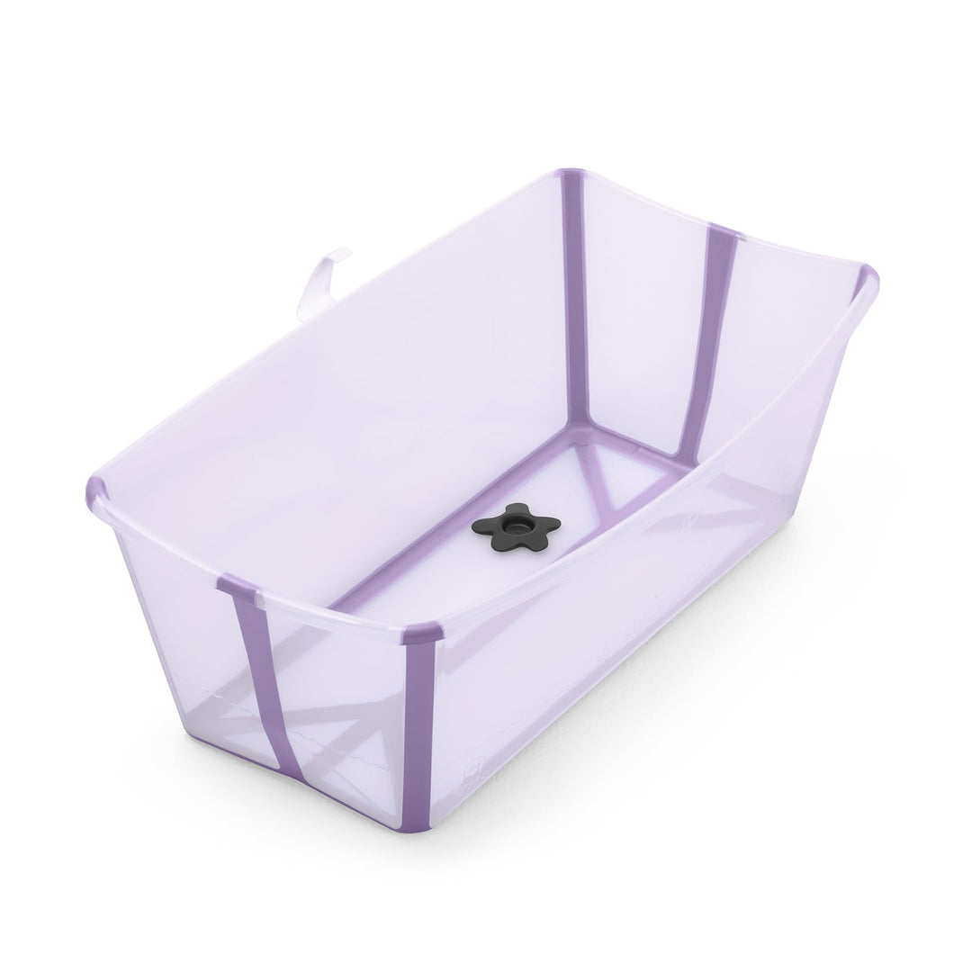 Stokke Flexi Bath, Lavender - 64 x 24 x 34 cm - Faltbare Babybadewanne für Neugeborene und Babys - L