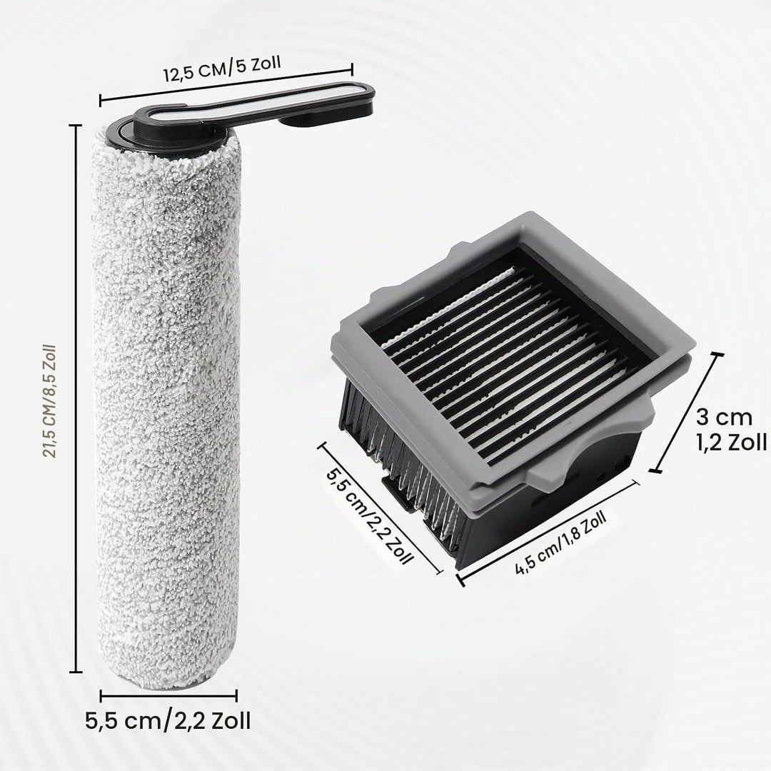 Bürstenrolle + Filter Ersatzteile für Tineco Floor One S5 Combo / S5 Combo Power Kit Nass und Trocke