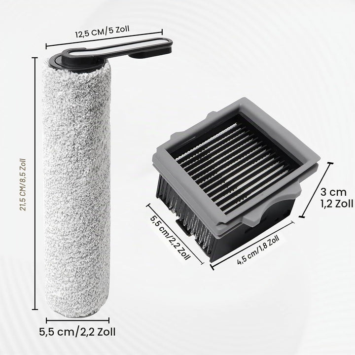 Bürstenrolle + Filter Ersatzteile für Tineco Floor One S5 Combo / S5 Combo Power Kit Nass und Trocke