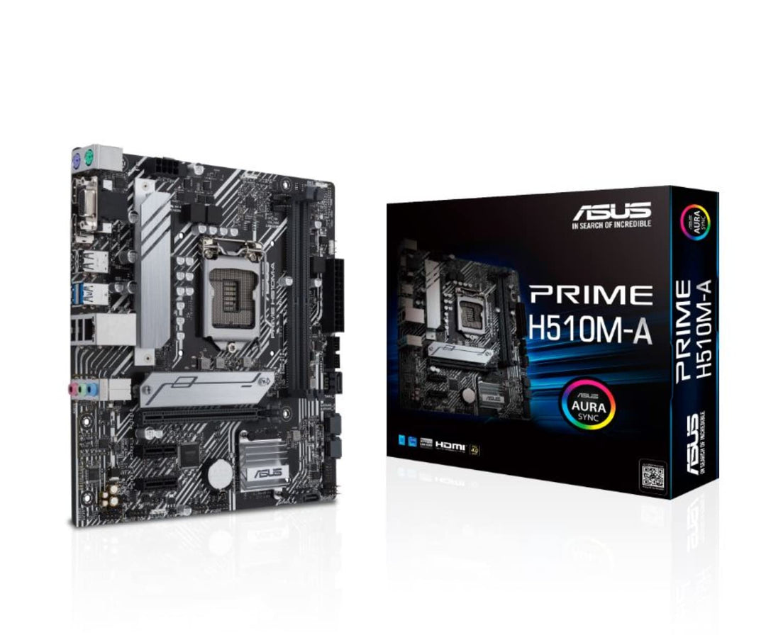 ASUS Prime H510M-A Gaming Mainboard Sockel Intel LGA1200 (mATX, M.2, USB 3.2 Gen 1 Typ-A, Intel 1Gbi