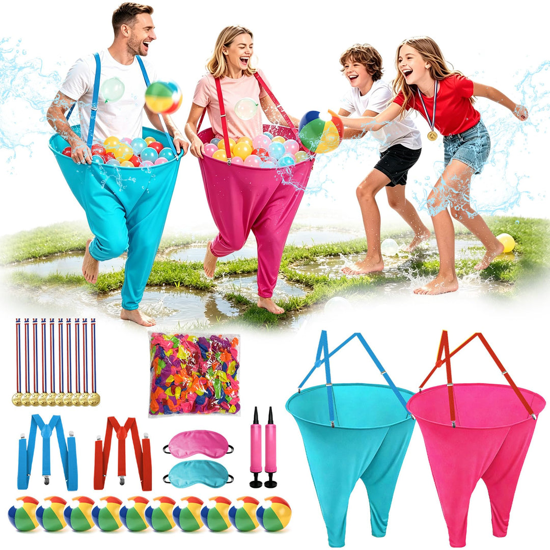 VEEKAY 538PCS Granny Pants Gartenspiel,2er-Pack übergrosse Granny Pants Hof-Spiel,Wurfspiele für Erw