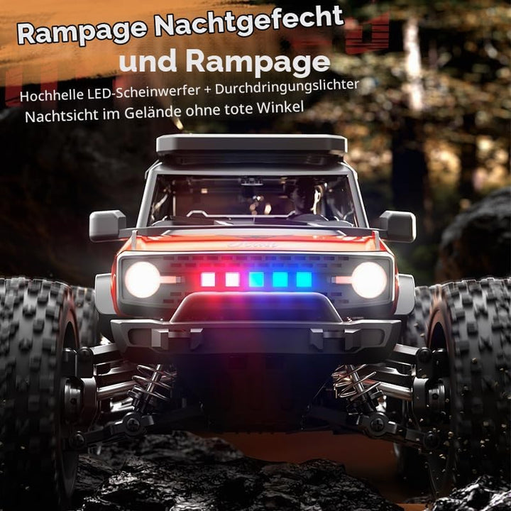 Ferngesteuertes Auto 1/20 4WD Monster Truck 40KM/H, 2.4 GHz RC Offroad Race Buggy für Erwachsene, Wa