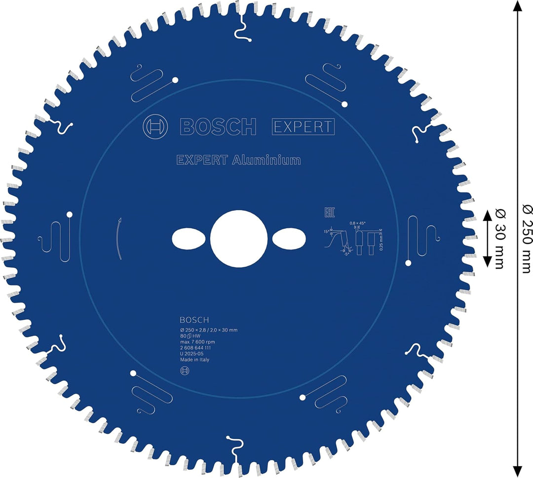 Bosch Accessories Bosch Professional 1x Kreissägeblatt Expert for Aluminium (für Aluminium, Sägeblat