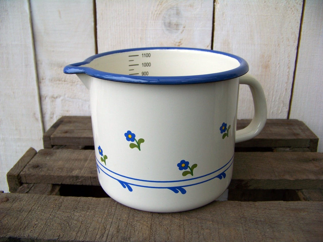 Milchtopf, 1Ltr. Blümchen [W]