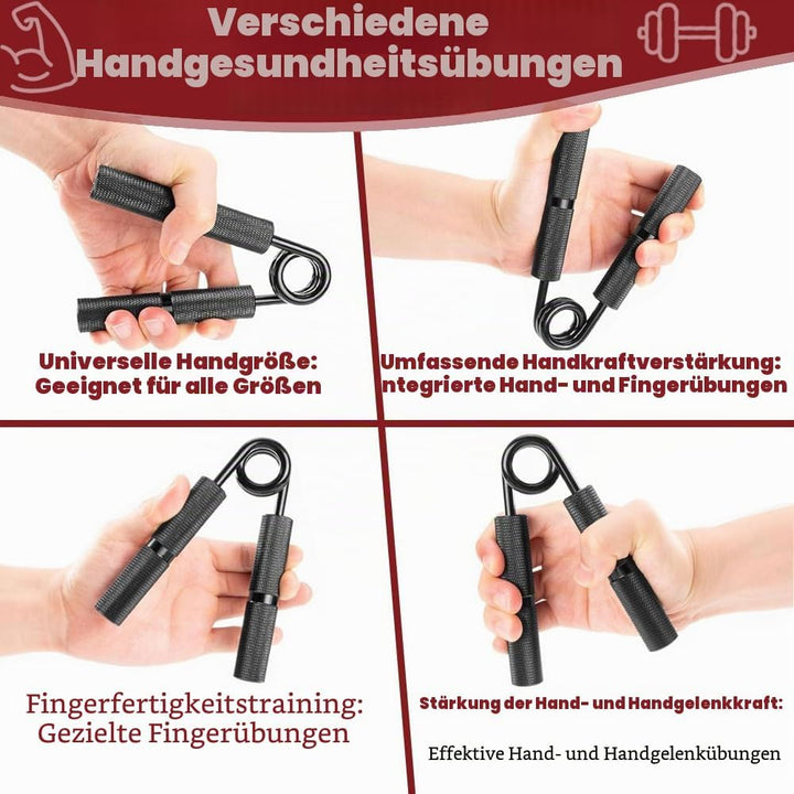 Handtrainer Unterarmtrainer, 4er (50-200LB) Metall Griffkraft Trainer Set mit Fingerstrecker, Handtr