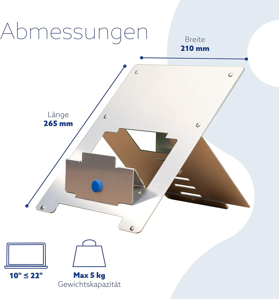R-GO Tools RGORISTSI R-Go Riser Laptopständer silber, Silber