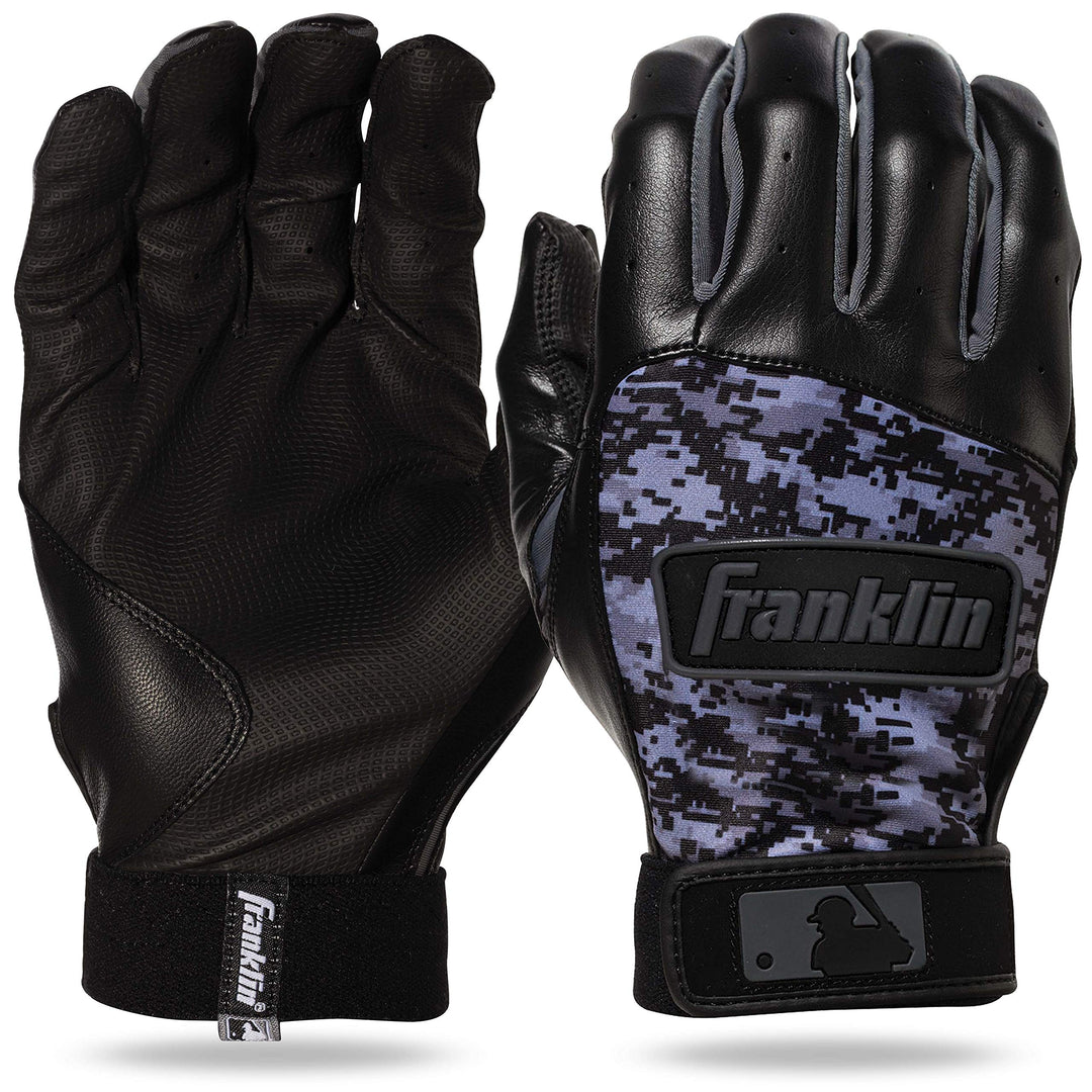 Franklin Sports MLB Digitek Baseball-Schlaghandschuhe schwarz / schwarz S, schwarz / schwarz S