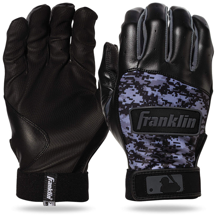 Franklin Sports MLB Digitek Baseball-Schlaghandschuhe schwarz / schwarz S, schwarz / schwarz S