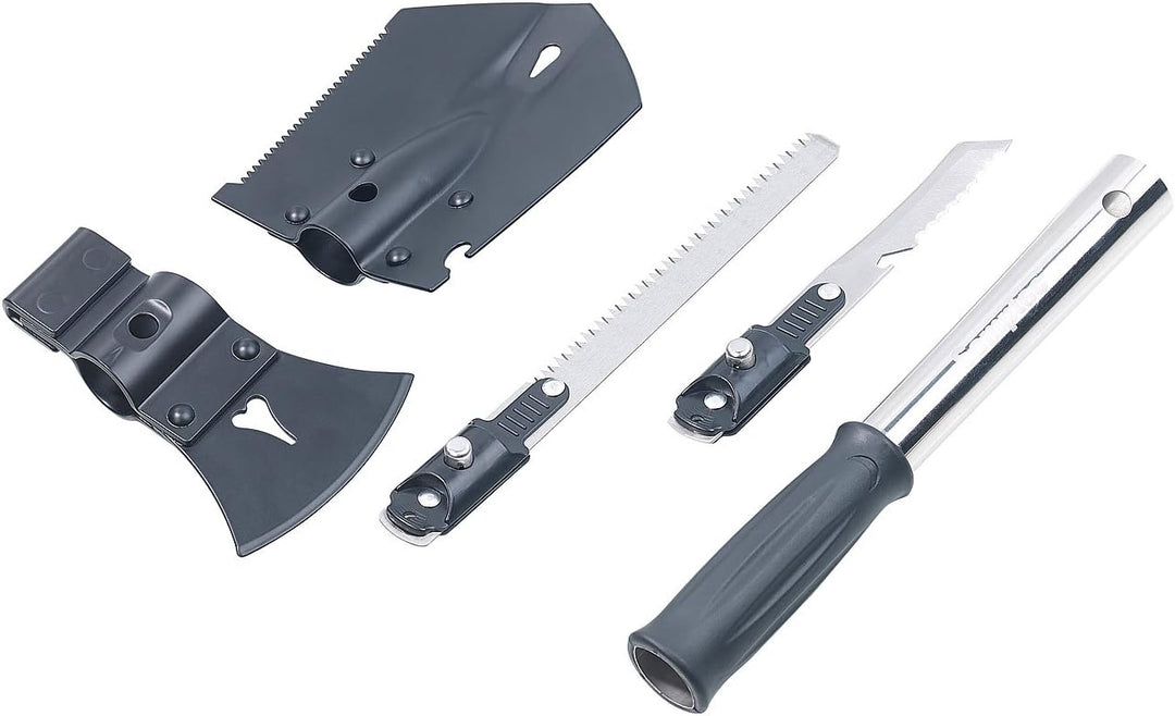 Semptec Urban Survival Technology Klappspaten: 6in1-Multi-Werkzeug-Spaten für Outdoor mit Messer, Sä
