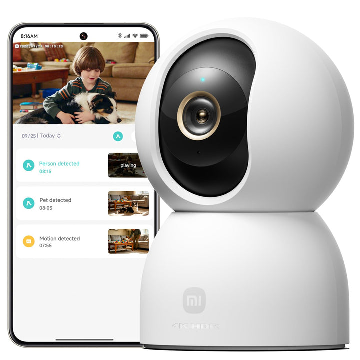 XIAOMI C701 4K 8MP Schwenk/Neige Innenkamera WLAN Überwachungskamera 360°-Abdeckung KI-Erkennung Nac