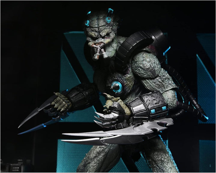 NECA Predator Concrete Jungle Figur Ultimate Deluxe Stone Heart aus Kunststoff, Geschenkverpackung.