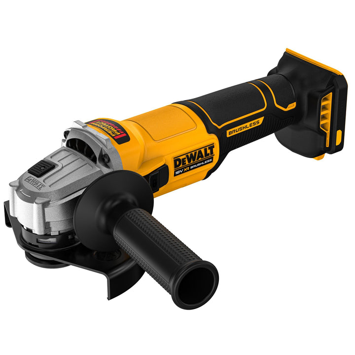 DEWALT 18V 125 mm Akku-Winkelschleifer (Bürstenloser Motor, elektronische Kupplung, werkzeuglose Sch