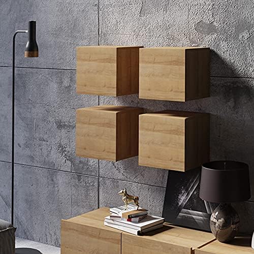 RAVIO Wandschrank Fango Wandregal Stilvoll Hängeschrank Grifflose Öffnen Hängeregal modernes Bücherr