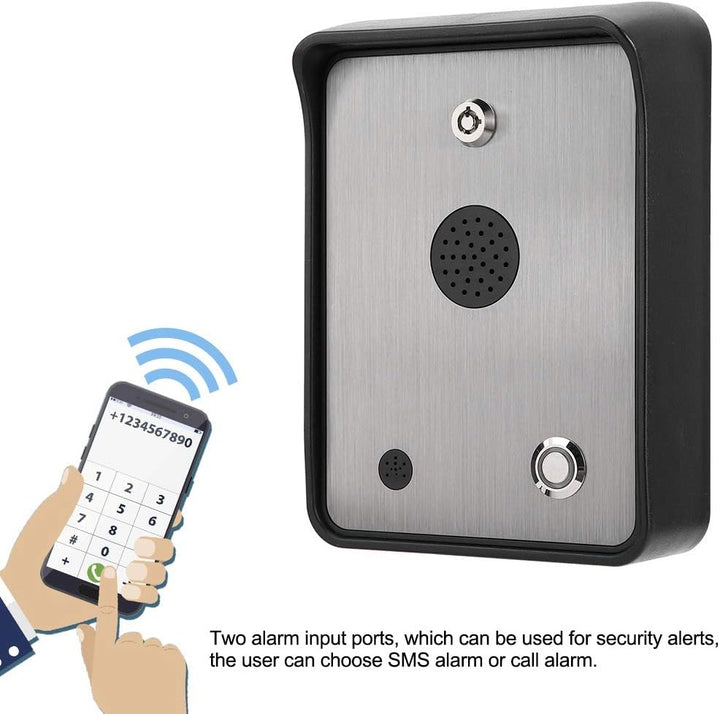 GSM Audio Intercom, Regenfester Zugangskontroller für Toröffner Edelstahl Zugangskontrollsystem, Inn