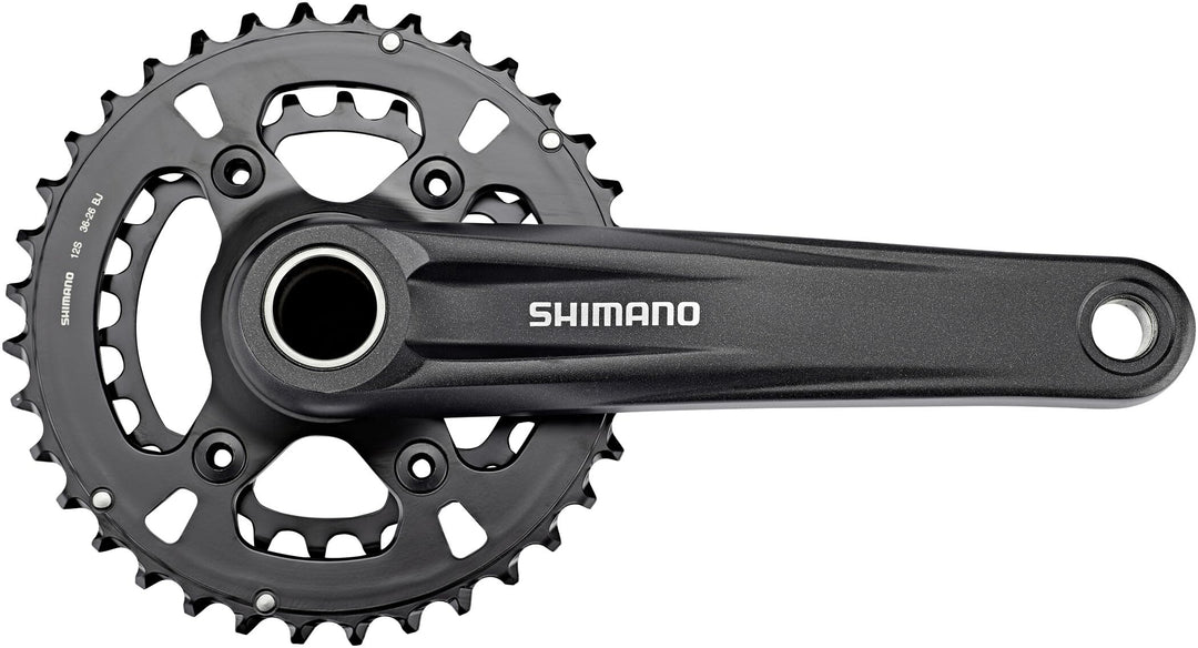 Shimano Unisex – Erwachsene FC-MT610-2 und 610-B2 Kettenradgarnitur, Schwarz, Einheitsgrösse