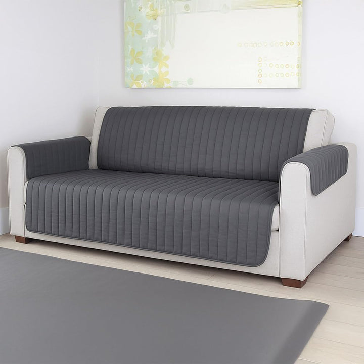 Deckt Sofa und Sessel beige 2-Sitzer, 2-Sitzer