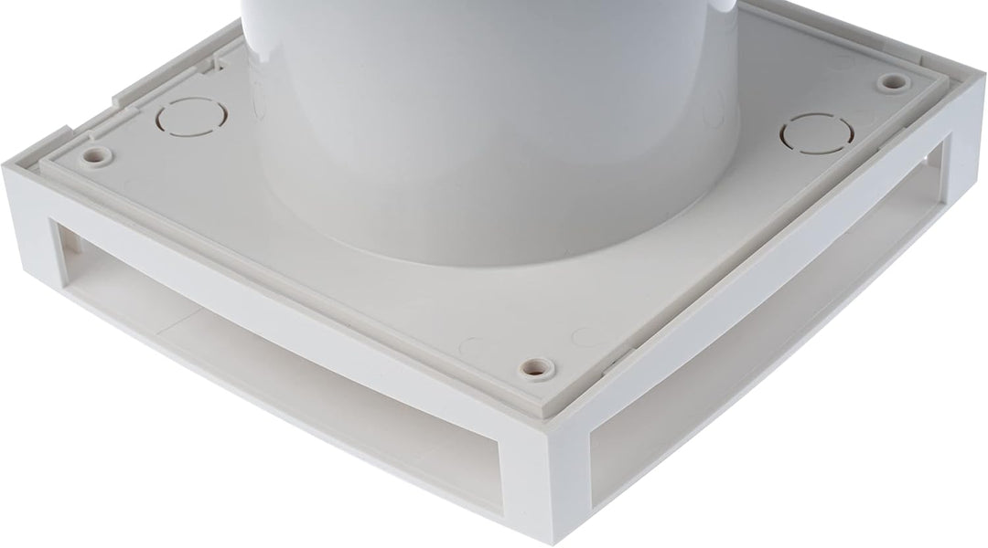 Ø 100mm Weiss Badlüfter mit Timer und Feuchtesensor - Ventilator/Lüfter für Effiziente Belüftung im