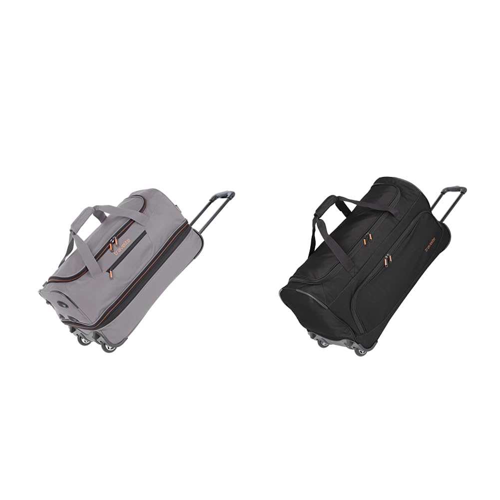 Travelite 2-Rad Trolley Reisetasche Gr. S mit Dehnfalte, Gepäck Serie Basics & 2-Rad Trolley Reiseta