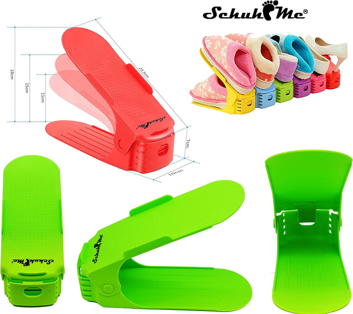8 x Verstellbarer Profi Schuhstapler Schuhorganizer Schuhhalter – Magic Shoe Rack Organizer - Sparse