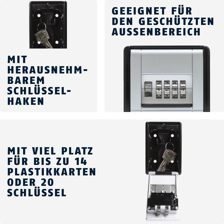 ABUS KeyGarage 787 - Schlüsselbox zur Wandmontage - für Schlüssel oder kleine Wertgegenstände - 4633