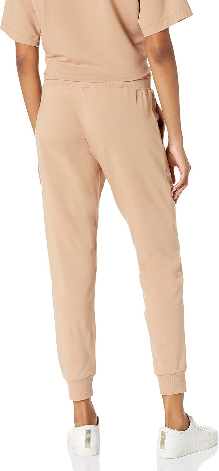 The Drop Damen Sweatpants Grace Jogginghose, Extra-weich, Stretch, Rippenbündchen L Praline, L Prali