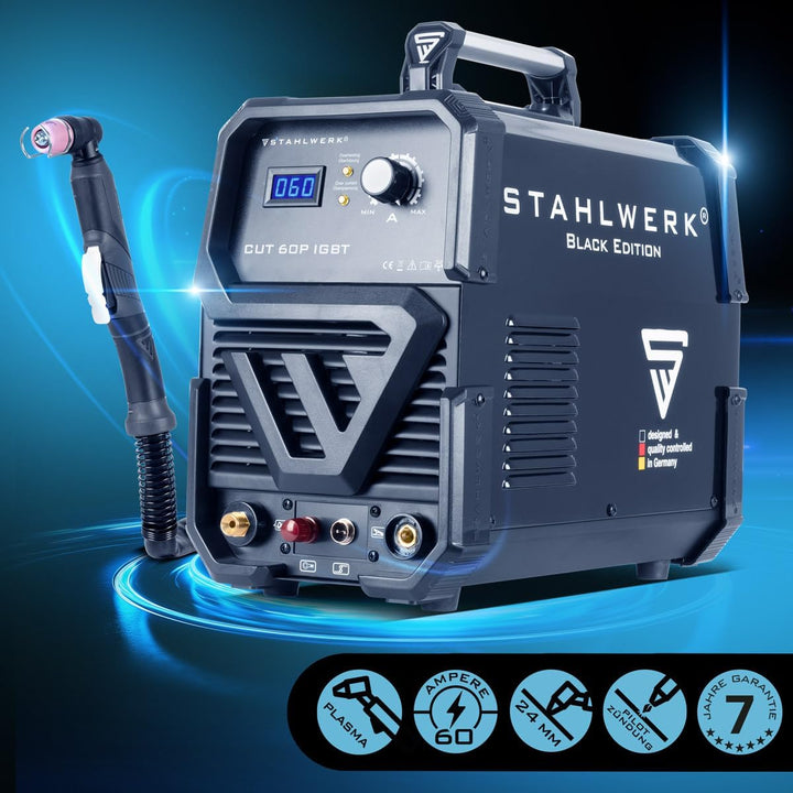 STAHLWERK CUT 60 Pilot IGBT Plasmaschneider mit 60 Ampere und Pilotzündung, bis 24 mm Schneidleistun