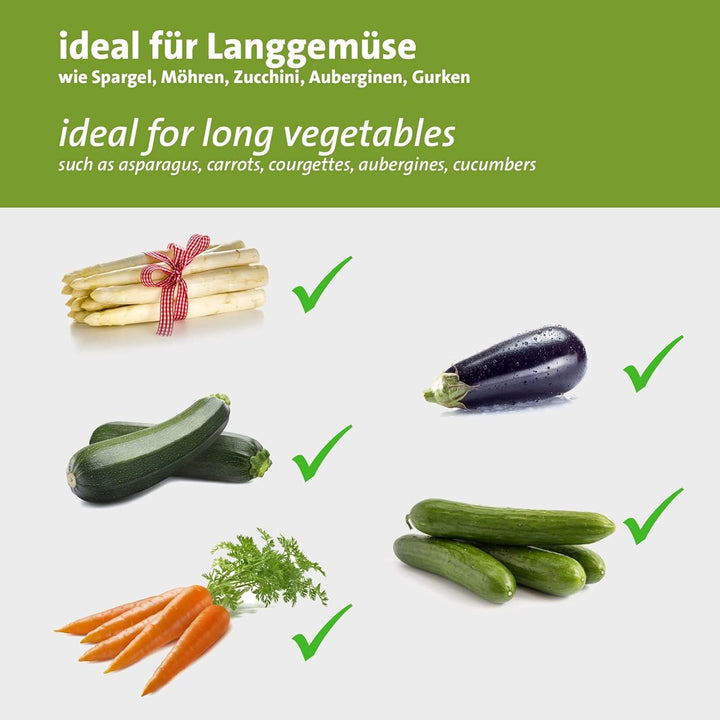 Westmark Gemüse-Doppelschäler, Spargel-Schäler, Edelstahlklingen, Peel-Star, Aluminium, lebensmittel