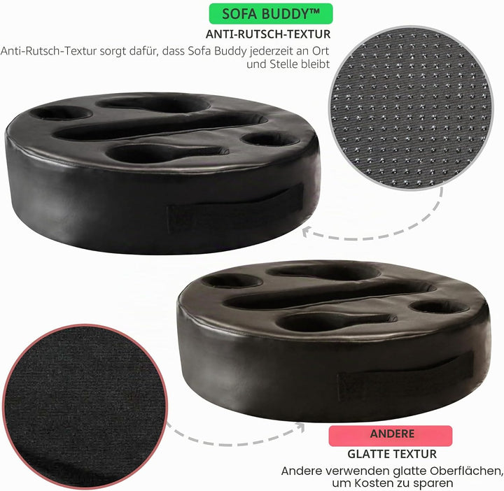 MOOKUNDY Sofa-Buddy Praktischer Couch-Becherhalter, Couch-Untersetzer, Sofa-Becherhalter Das perfekt