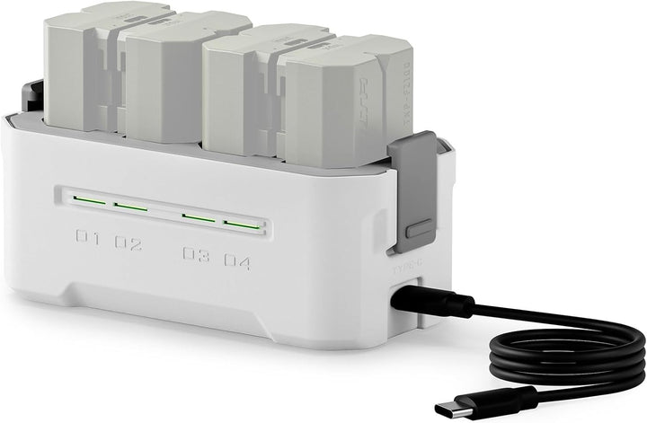 TILTA NP-FZ100 Ersatzakku- und Ladegerät-Set,mit 4 Akkus à 2400 mAh und Vierkanal-USB-C-PD-45-W-Schn