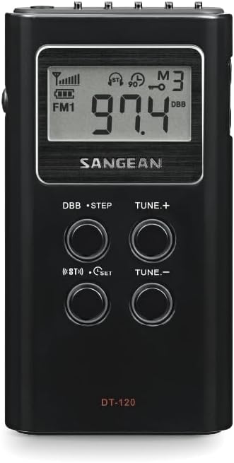 Sangean DT-120 Tragbares radio, Tischenradio, digitales Taschenradio - Weiss, Weiss