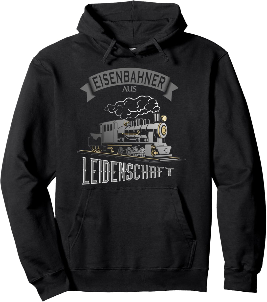 Eisenbahner aus Leidenschaft Modelleisenbahn Lokomotive Pullover Hoodie